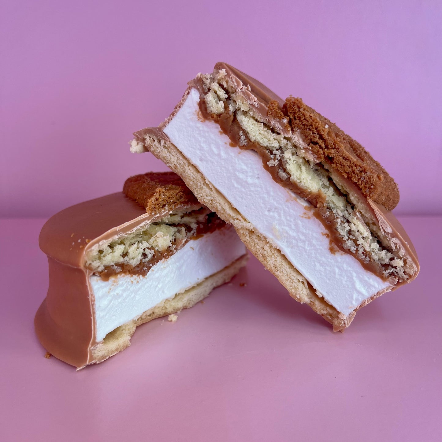 Biscoff & Caramel Chocolate Wagon Wheels - Box of 5