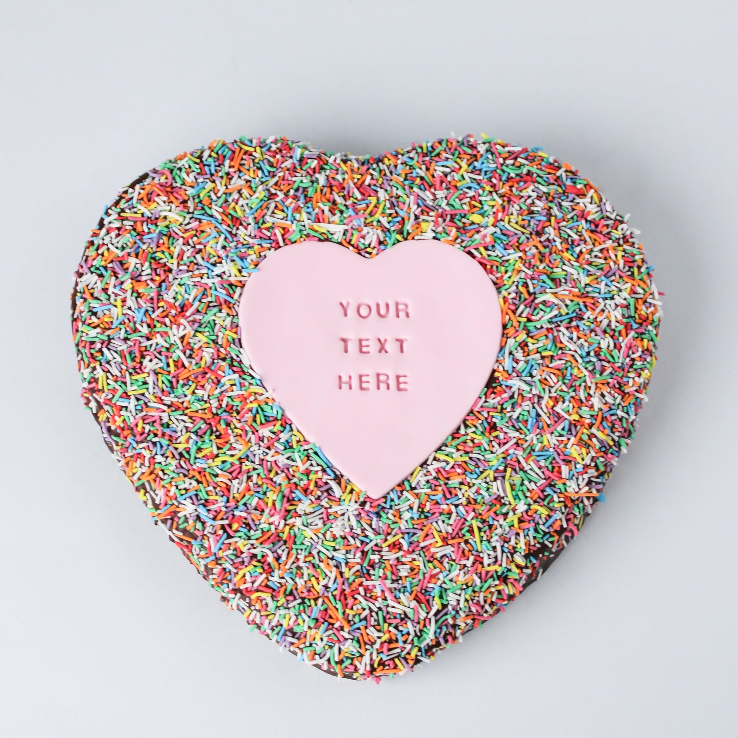 Giant Heart-Shaped Wagon Wheel With Custom Text