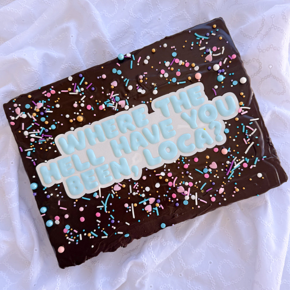 Custom Message Giant Brownie