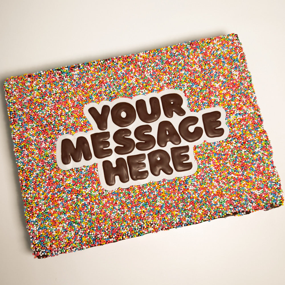 Custom Message Giant Brownie