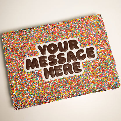 Custom Message Giant Brownie