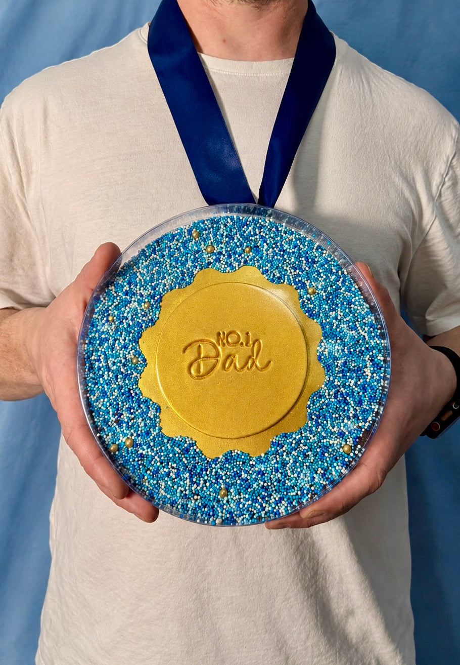 Giant Father’s Day Wagon Wheel Gold Medal