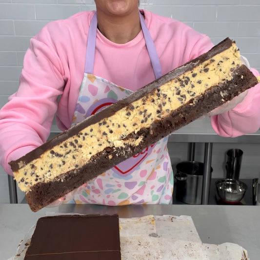 Choc Chip Bikkie Batter Brownie