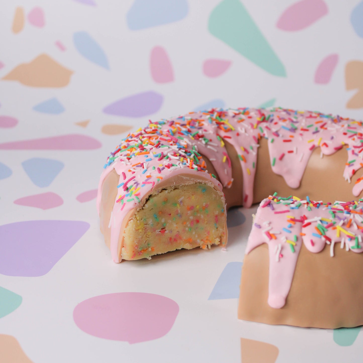 Giant Doughnut Cake Made With Edible Bikkie Batter